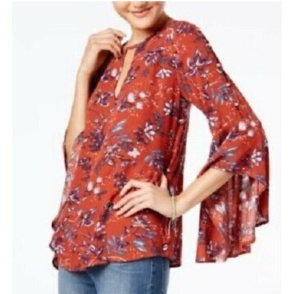 NWT Gypsies & Moondust Gigi Printed Top
